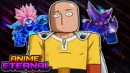 Anime Eternal features a click-to-damage game mechanism (Image via Roblox)
